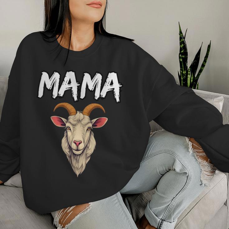 Ziege Muttertagsgeschenke Mama Tierliebhaber Geschenke Ziege Mama Sweatshirt Frauen Geschenke für Sie