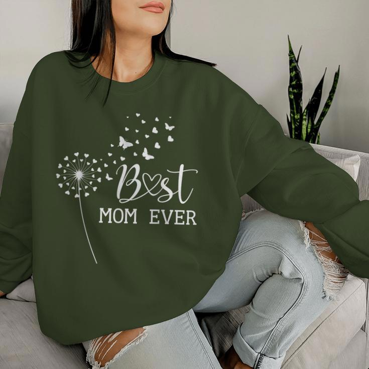 Best Mom Ever Flower For Christmas Birthday Women Sweatshirt Gifts for Her