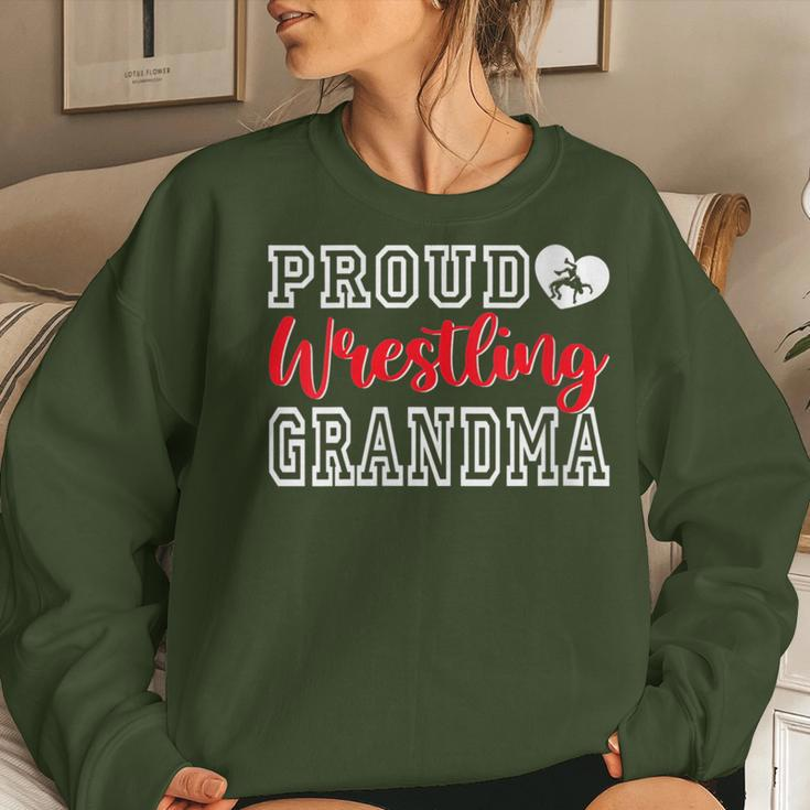Cute Proud Wrestling Grandma Mother's Day Christmas Women Sweatshirt Gifts for Her