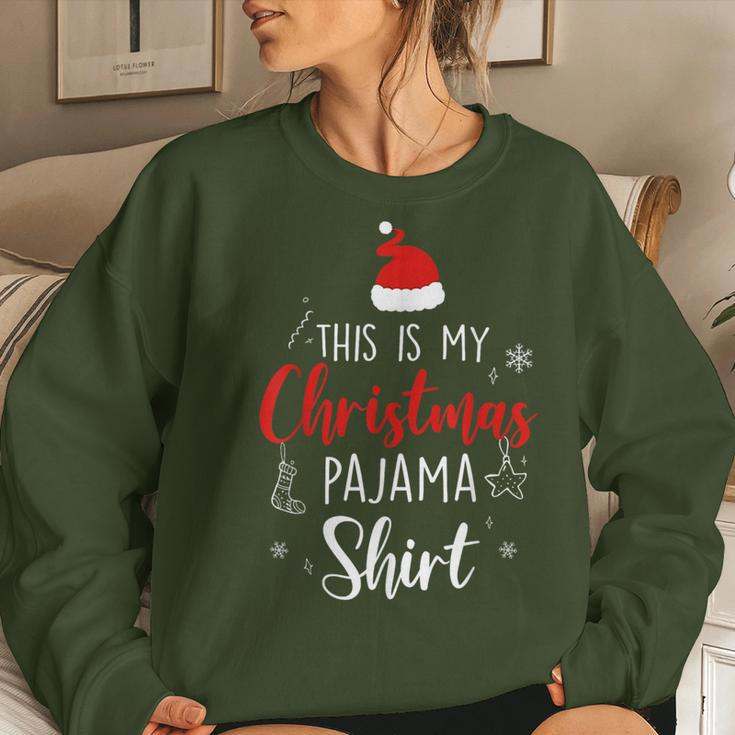 Christmas Pj Pajama Pjs For Family Women Sweatshirt Gifts for Her