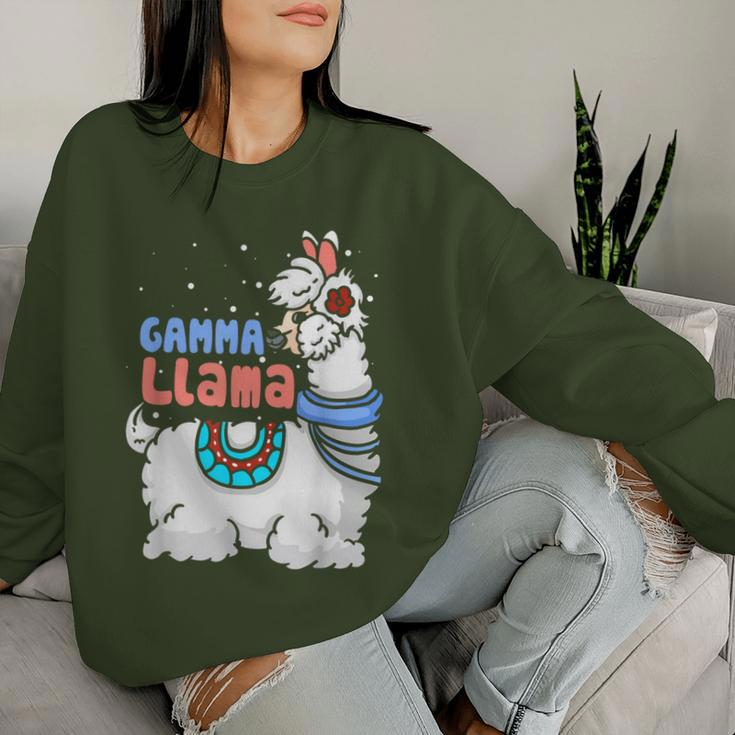Gamma Llama Matching Family Christmas Pajamas Women Sweatshirt Gifts for Her