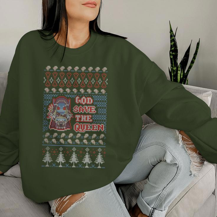 God Save The Queen Sylvanas Wow Christmas Ugly Sweater Women Sweatshirt Gifts for Her