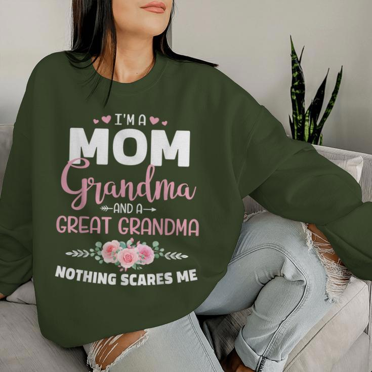 Great Grandma Nothing Scares Christmas Birthday Women Sweatshirt Gifts for Her