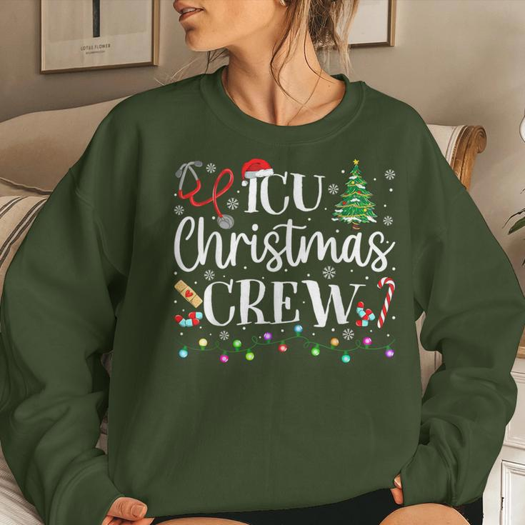 Icu Nurse Christmas Crew Intensive Care Unit Nurse Women Sweatshirt Gifts for Her