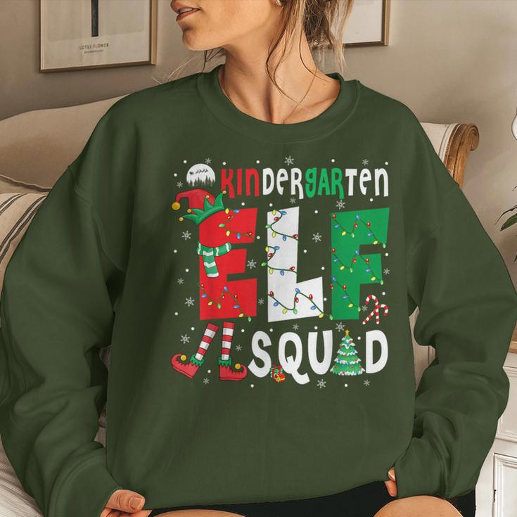 Kindergarten Elf Squad Christmas Elf Costume Student Teacher Women Sweatshirt Gifts for Her