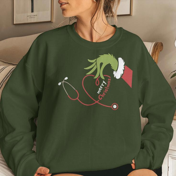 Merry Christmas Nurse Nursing Christmas Women Sweatshirt Gifts for Her