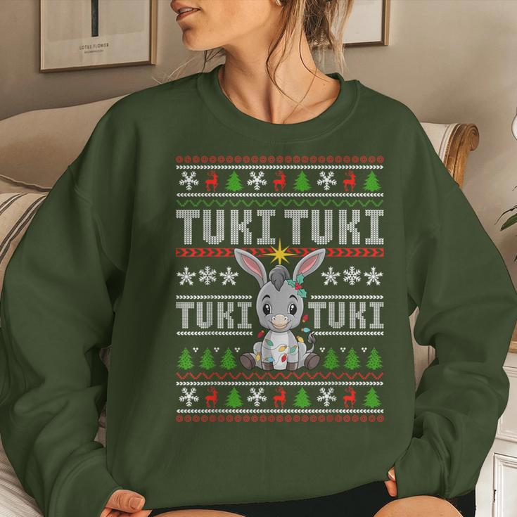 Mi Burrito Sabanero Mexican Tuki Tuki Donkey Ugly Sweater Women Sweatshirt Gifts for Her