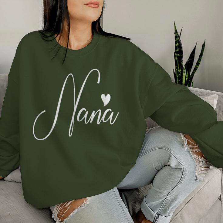 Nana For Grandma Mother's Day Christmas Birthday Women Sweatshirt Gifts for Her
