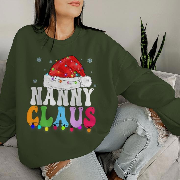Nanny Claus Xmas Family Matching Grandma Christmas Women Sweatshirt Gifts for Her