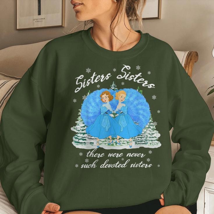 Sisters White Christmas Movie 1954 Xmas Snow Holiday Pajamas Women Sweatshirt Gifts for Her
