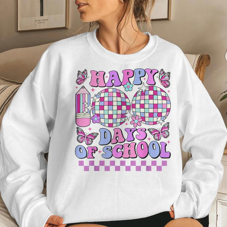 100 Days Of School Retro Disco 100Th Day Teacher Boys Girls Women Sweatshirt Gifts for Her