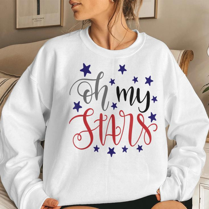 4Th Of July Fourth Oh My Stars Mom Wife Daughter Women Sweatshirt Gifts for Her