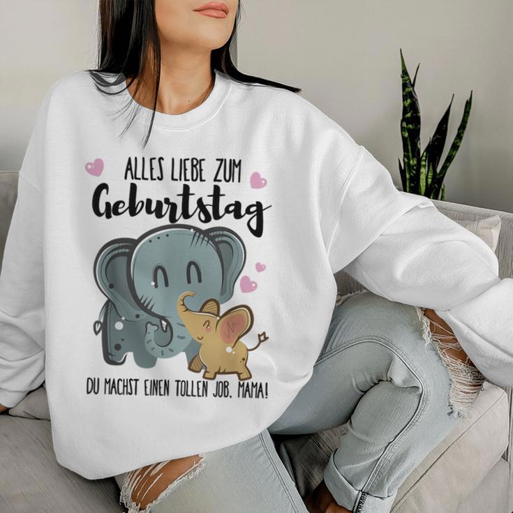 Alles Gute Zum Geburtstag Mama Du Bist Die Beste Mama Blue Sweatshirt Frauen Geschenke für Sie