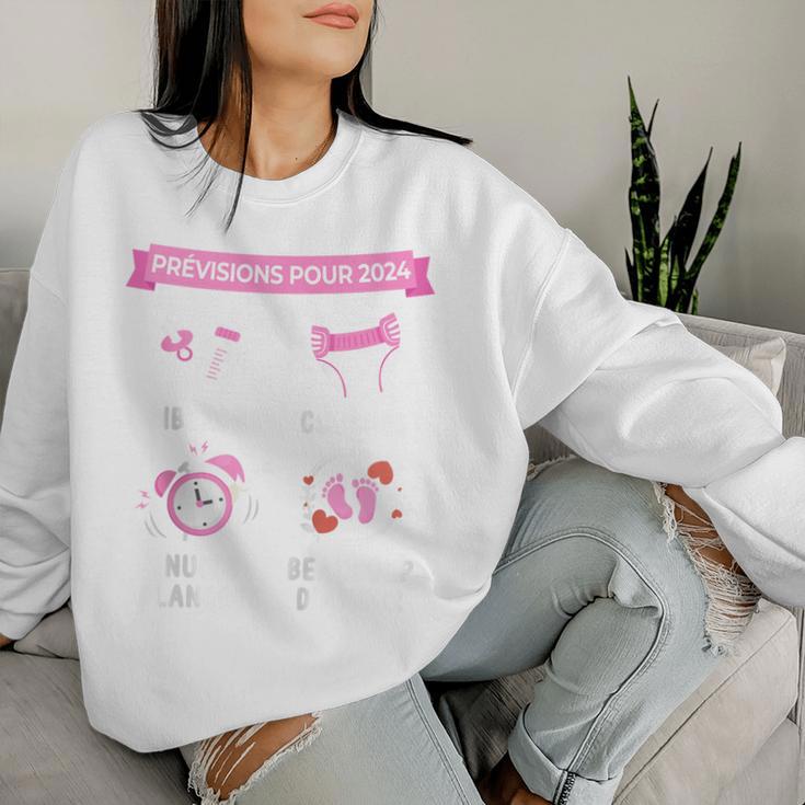 Annonce Grossesse Idée Cadeau Bientôt Futur Papa Maman 2024 Kapuzenjacke Sweatshirt Frauen Geschenke für Sie