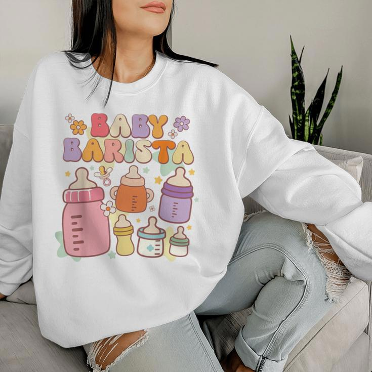Baby Barista Baby Nurse Nicu Nurse Milk Bottle Women Sweatshirt Gifts for Her