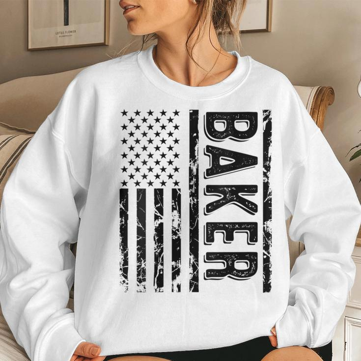 Baker Last Name Surname Team Baker Family Reunion Women Sweatshirt Gifts for Her