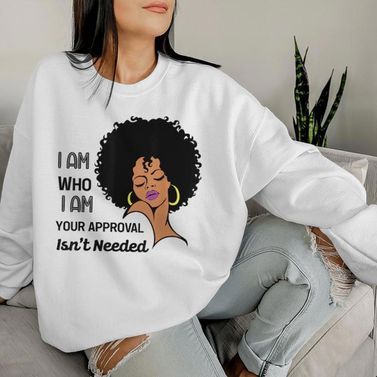 Black Queen Lady Curly Natural Afro African American Women Sweatshirt Gifts for Her