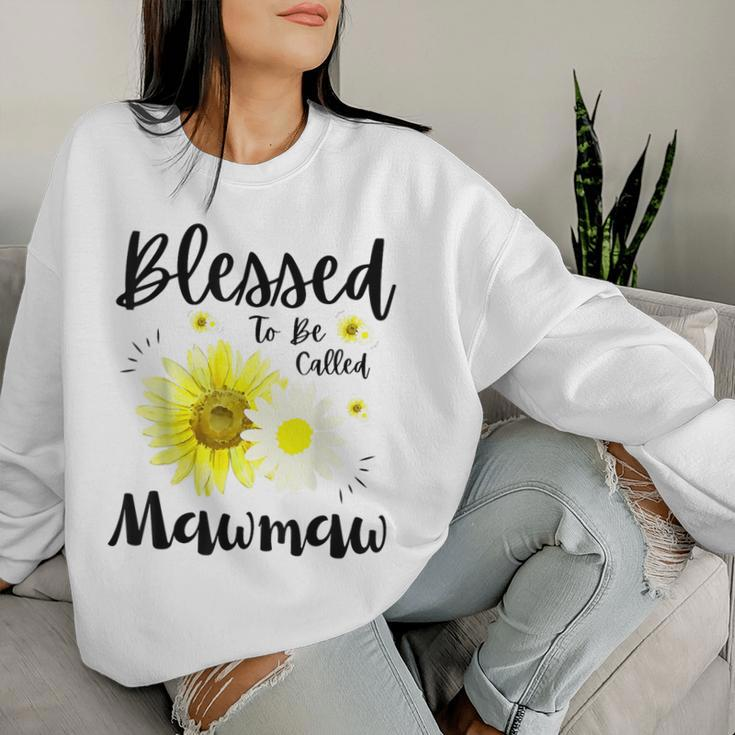 Blessed To Be Called Mawmaw Floral Cute Women Sweatshirt Gifts for Her