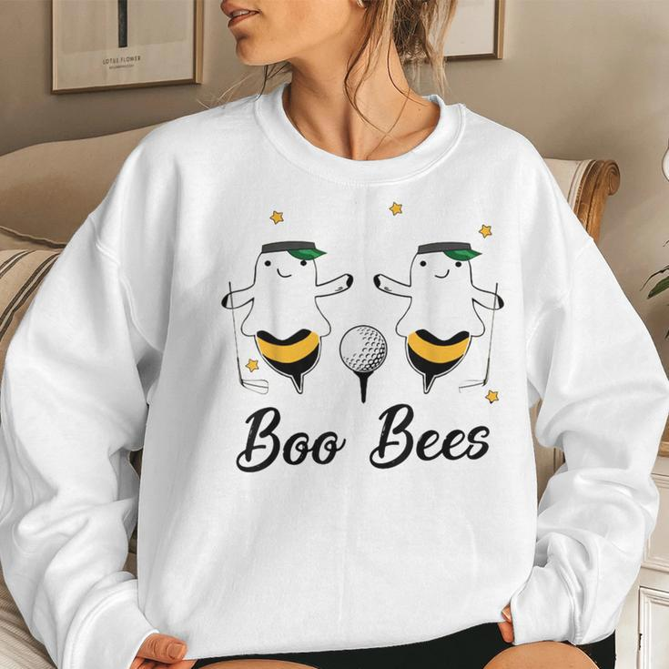 Boo Bees Golf Bees Costume Boo Playing Golf Women Sweatshirt Gifts for Her