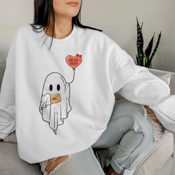 Be My Boo Ghost Happy Valentine's Day Couple Girl Women Sweatshirt Gifts for Her