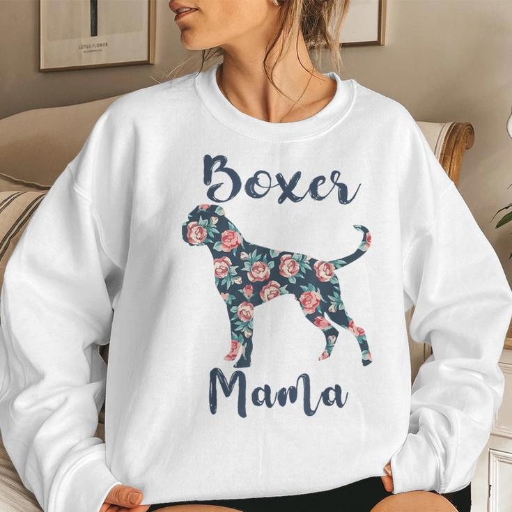 Boxer-Mama Dog Mom Mother Day Lover Women Sweatshirt Gifts for Her