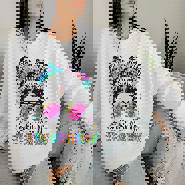 Bruh It's My 9Th Birthday 9 Year Old 9Th Birthday For Girl Women Sweatshirt Gifts for Her