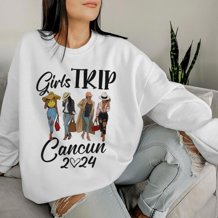 Cancun Girls Trip 2024 Birthday Squad Vacation Party Women Sweatshirt Gifts for Her