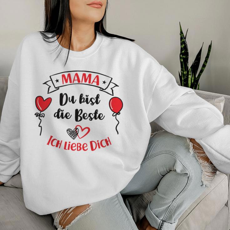 Children's Mama Du Bist Die Beste Dankeschön Mama Ich Liebe Dich Sweatshirt Frauen Geschenke für Sie