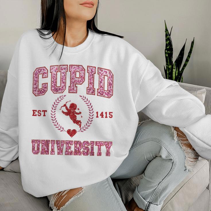 Cupid University Est 1415 Valentine Couple Boys Girls Women Sweatshirt Gifts for Her