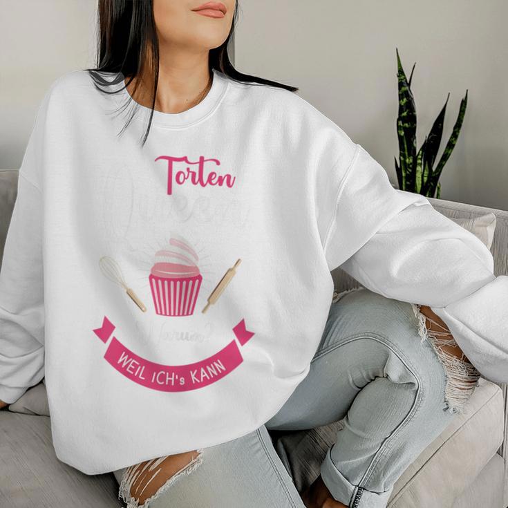 Damen Torten Queen Königin Der Torten Beste Konditorin Bäckerin Sweatshirt Frauen Geschenke für Sie