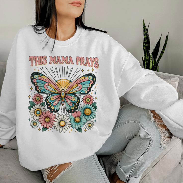 Diese Mama Betet Christian Mommy Faith Zum Muttertag Sweatshirt Frauen Geschenke für Sie