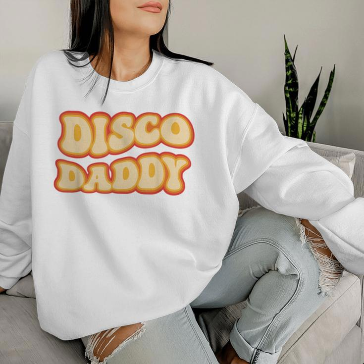 Disco Daddy 70S Dancing Party Retro Vintage Groovy Women Sweatshirt Gifts for Her