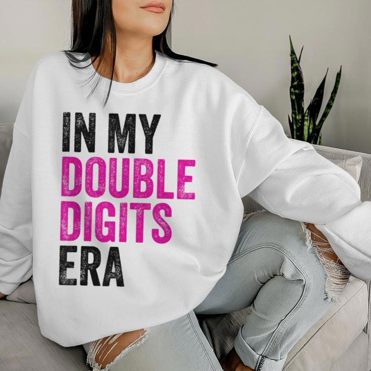 In My Double Digits Era Ten Year Old Girl 10Th Birthday Women Sweatshirt Gifts for Her