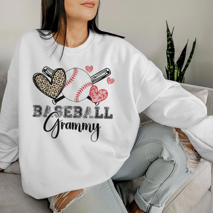 Family Baseball Grammy Heart Baseball Grandma Women Sweatshirt Gifts for Her