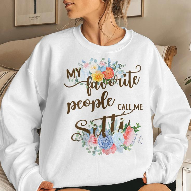 My Favorite People Call Me Sitti Lebanese Grandma Mother Women Sweatshirt Gifts for Her