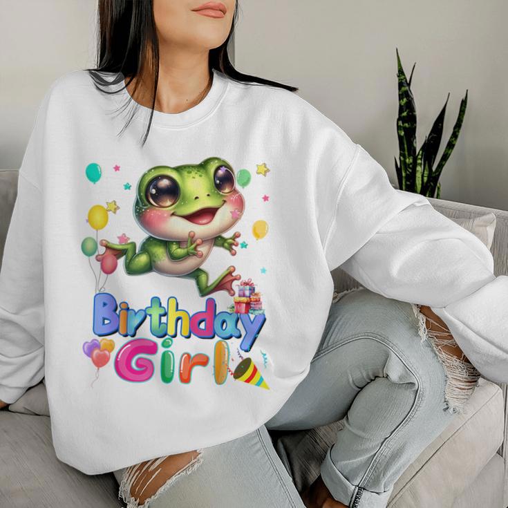 Frosch Geburtstag Prinzessin Mädchen It's My Birthday Frosch Sweatshirt Frauen Geschenke für Sie