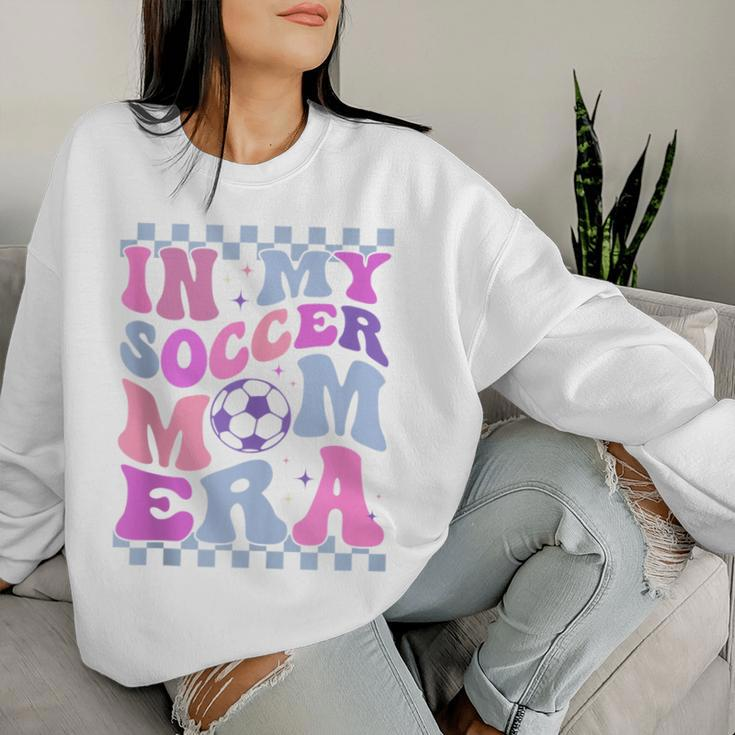 In My Soccer Mom Era Cute Retro Groovy Mother's Day Women Sweatshirt Gifts for Her