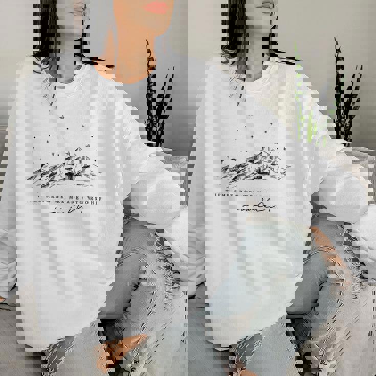 If The Stars Were Made To Worship Christian Women Sweatshirt Gifts for Her