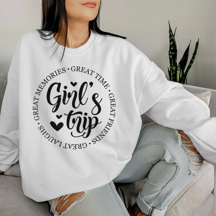 Girl's Trip 2023 Tolle Zeiten Tolle Erinnerungen Tolles Lachen Sweatshirt Frauen Geschenke für Sie