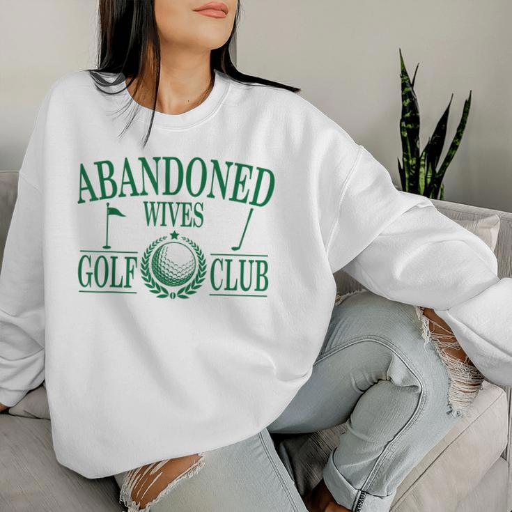 Golf Wife Abandoned Wives Golf Club Golf Tournament Season Women Sweatshirt Gifts for Her