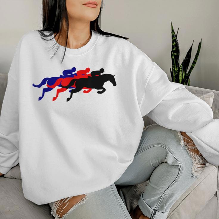 Horse Race Splechase Derby Racing Women Sweatshirt Gifts for Her