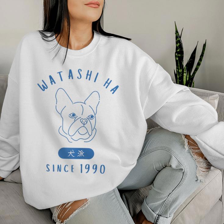 Hundeliebhaber Seit 1990 Papa Mama Geburtstag Sweatshirt Frauen Geschenke für Sie