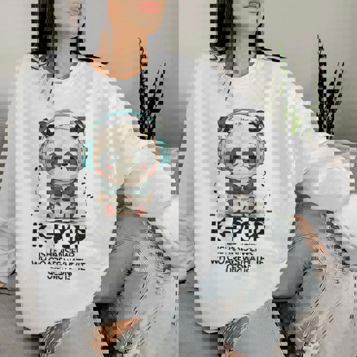 K-Pop Es La Respuesta Panda Kpop Merch Productos De K-Pop Sudadera Mujer Regalos para ella