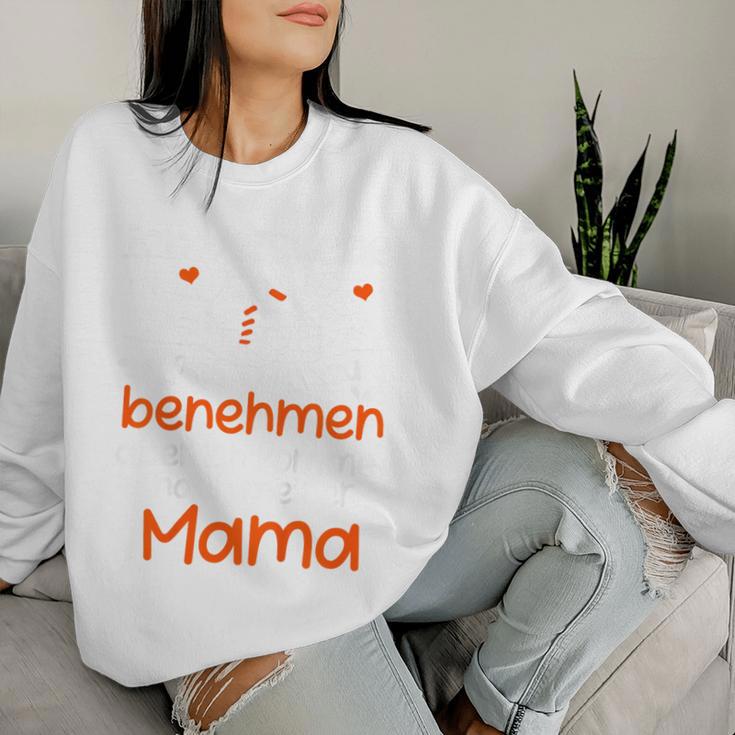 Kinder Ichersuche Mich Zu Benehmen Mama Children's Slogan Sweatshirt Frauen Geschenke für Sie