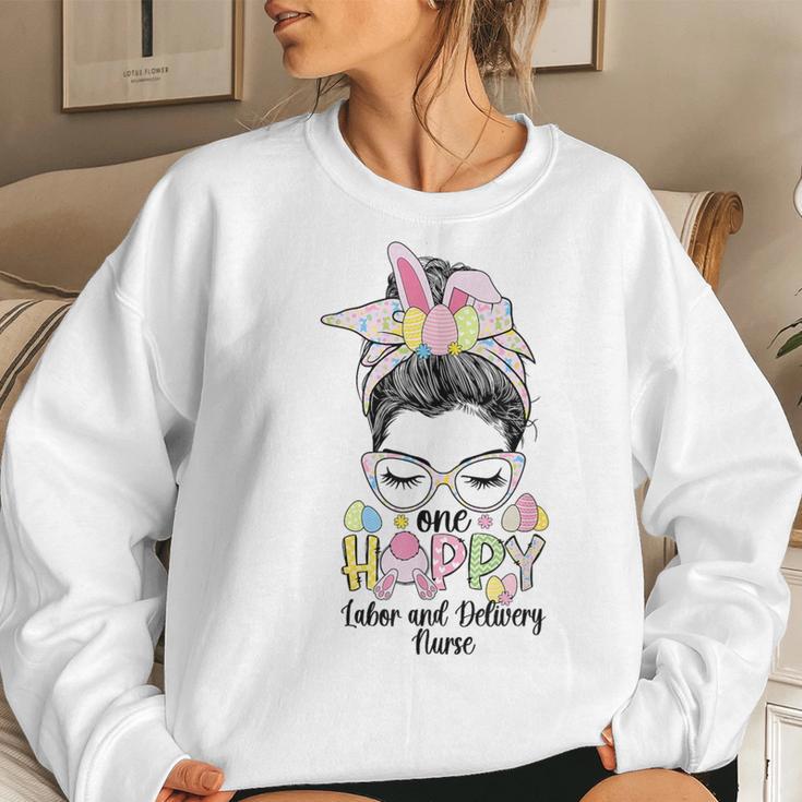 Labor And Delivery Nurse Easter Bunny L&D Nurse Easter Day Women Sweatshirt Gifts for Her