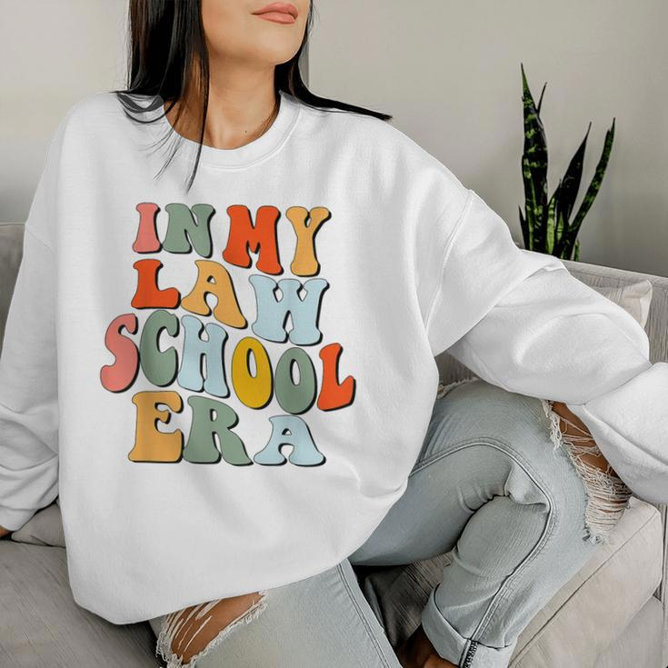 In My Law School Era Future Lawyer Student School Groovy Women Sweatshirt Gifts for Her