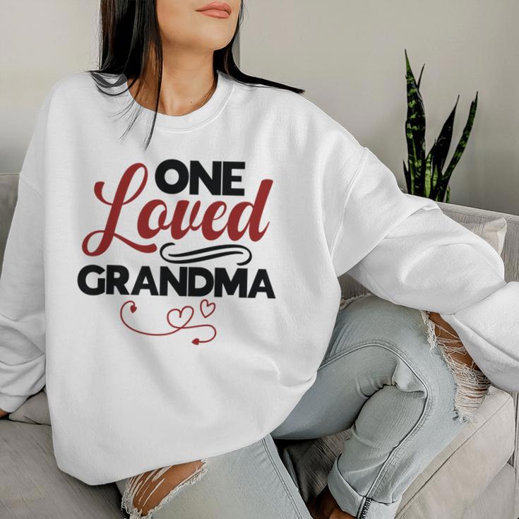 Love My Grandma One Loved Grandma Women Sweatshirt Gifts for Her