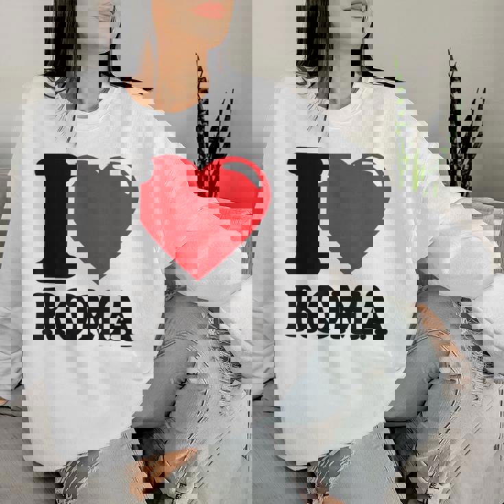 I Love Roma Hermosa Ciudad Italiana I Love Roma Sudadera Mujer Regalos para ella