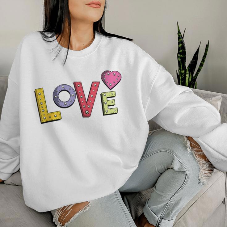 Love Überall Sogar Auf Liebe Süß Mama Papa Raglan Sweatshirt Frauen Geschenke für Sie