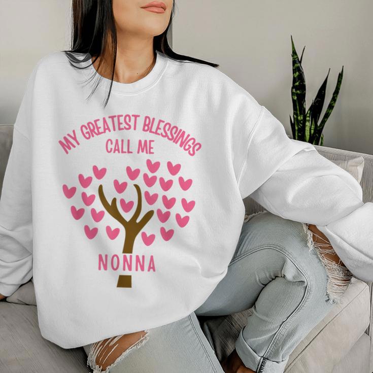 Mis Mayores Bendiciones Me Llaman Nonna Sudadera Mujer Regalos para ella